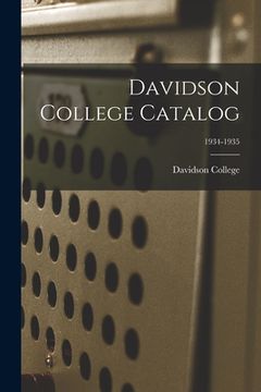 portada Davidson College Catalog; 1934-1935 (in English)