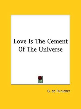 portada love is the cement of the universe (in English)