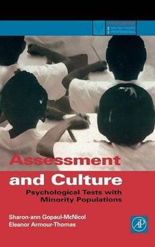 portada Assessment and Culture: Psychological Tests With Minority Populations (en Inglés)