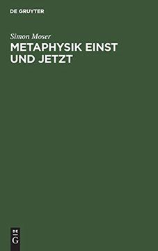 portada Metaphysik Einst und Jetzt (en Alemán)