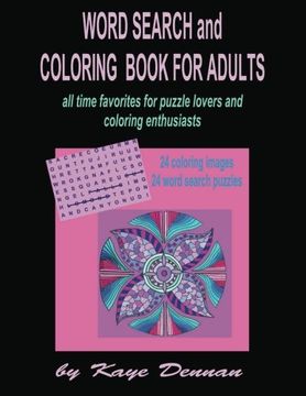 portada Word Search And Coloring Book For Adults: All Time Favorites for Puzzle Lovers and Coloring Enthusiasts (Coloring Books for Adults)