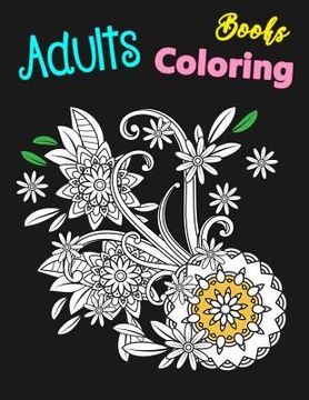 portada Adults Coloring Books: Women Girls Coloring For Relaxation Growth With Unicorns Butterfly And Flowers (en Inglés)