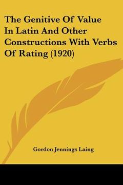 portada the genitive of value in latin and other constructions with verbs of rating (1920)