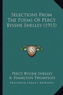 portada selections from the poems of percy bysshe shelley (1915)