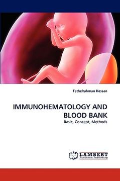 portada immunohematology and blood bank (en Inglés)