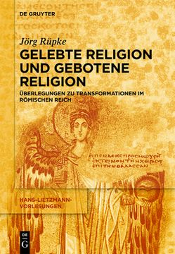 portada Religiã Â¶Se Transformationen im rã Â¶Mischen Reich: Urbanisierung, Reichsbildung und Selbst-Bildung als Bausteine Religiã Â¶Sen Wandels (Hans-Lietzmann-Vorlesungen, 16) (German Edition) [Soft Cover ] (in German)