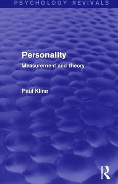 portada Personality: Measurement and Theory (en Inglés)