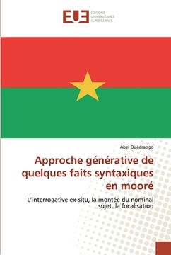 portada Approche générative de quelques faits syntaxiques en mooré (in French)