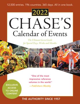 portada Chase's Calendar of Events 2022: The Ultimate Go-To Guide for Special Days, Weeks and Months (en Inglés)