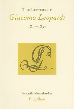 portada the letters of giacomo leopardi 1817-1837 (in English)