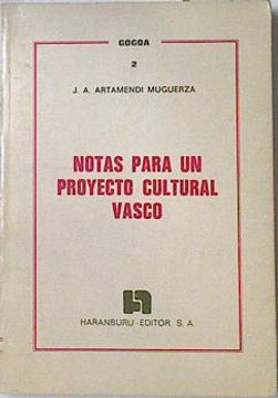 portada Notas Para un Proyecto Cultural Vasco