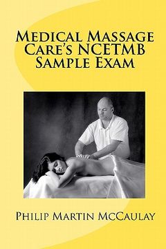 portada medical massage care's ncetmb sample exam (en Inglés)