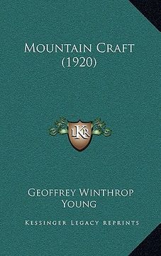 portada mountain craft (1920) (en Inglés)