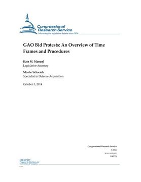 portada GAO Bid Protests: An Overview of Time Frames and Procedures (CRS Reports)
