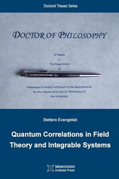 portada Quantum Correlations in Field Theory and Integrable Systems (en Inglés)