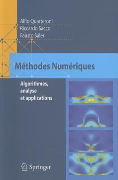 portada Méthodes Numériques: Algorithmes, Analyse Et Applications (en Francés)