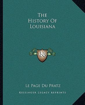 portada the history of louisiana (in English)