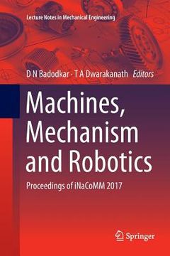 portada Machines, Mechanism and Robotics: Proceedings of Inacomm 2017