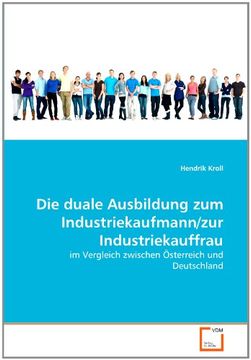 portada Die duale Ausbildung zum Industriekaufmann/zur Industriekauffrau