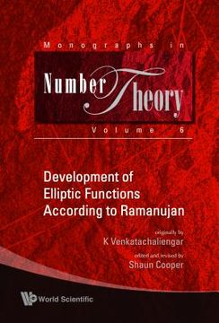 portada devopment of elliptic functions according to ramanujan