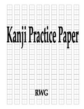 portada Kanji Practice Paper: 50 Pages 8.5" X 11"