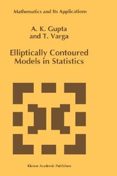 portada elliptically contoured models in statistics (in English)