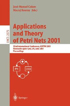 portada applications and theory of petri nets 2001 (en Inglés)