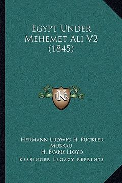 portada egypt under mehemet ali v2 (1845) (en Inglés)