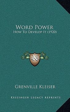 portada word power: how to develop it (1920) (en Inglés)