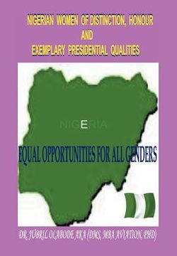 portada nigerian women of distinction, honour and exemplary presidential qualities