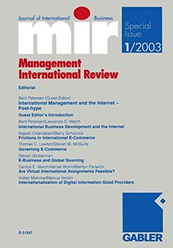 portada Mir: Management International Review (in German)