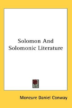 portada solomon and solomonic literature (en Inglés)
