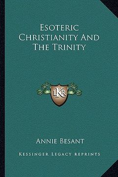 portada esoteric christianity and the trinity