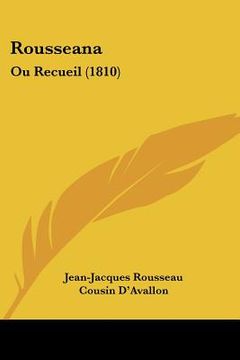 portada Rousseana: Ou Recueil (1810) (in French)