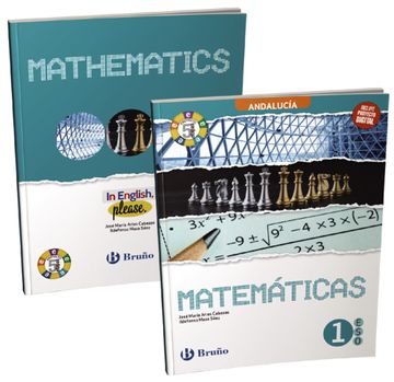 portada Matemáticas 1 eso + in English, Please Mathematics 1 eso