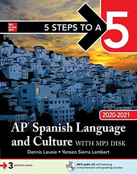 portada 5 Steps to a 5: Ap Spanish Language and Culture With mp3 Disk 2020 (en Inglés)