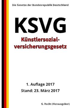 portada Künstlersozialversicherungsgesetz - KSVG, 1. Auflage 2017 (German Edition)