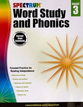 portada Spectrum Word Study and Phonics, Grade 3 (en Inglés)