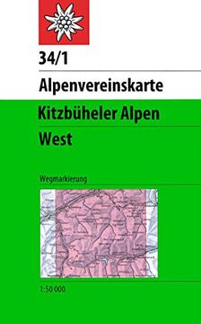 portada Kitzbüheler Alpen, West: Wegmarkierungen - Topographische Karte 1: 50000 (Alpenvereinskarten) (en Alemán)