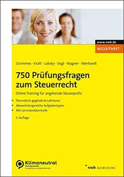 portada 750 Prüfungsfragen zum Steuerrecht (en Alemán)