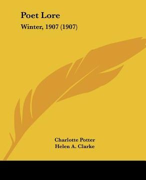 portada poet lore: winter, 1907 (1907)