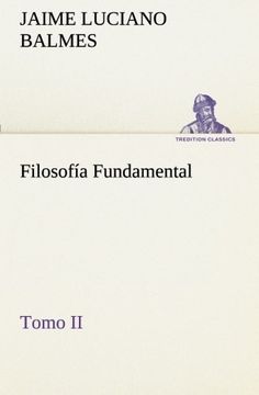 portada Filosofía Fundamental, Tomo ii (Tredition Classics) (in Spanish)