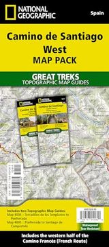 portada Camino de Santiago West map [Map Pack Bunde] map (National Geographic Trails Illustrated Map) (in English)