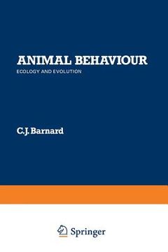 portada Animal Behaviour: Ecology and Evolution (in English)
