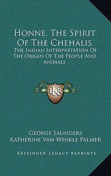 portada honne, the spirit of the chehalis: the indian interpretation of the origin of the people and animals