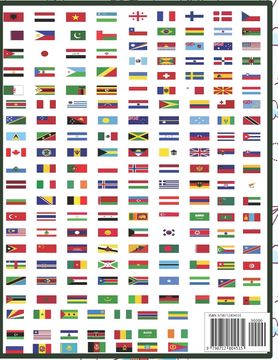 Banderas del mundo para colorear: Banderas Con Guías De Colores - Libro de actividades para colorear de geografía educativa para niños y adultos