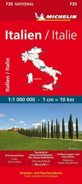 portada Michelin Italien: Straßen- und Tourismuskarte; Auflage 2023