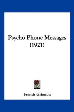 portada psycho phone messages (1921) (en Inglés)