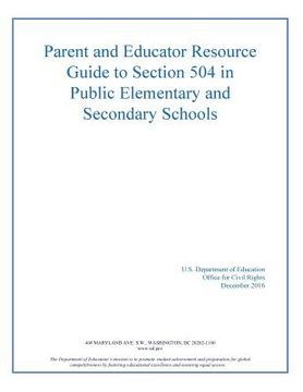 portada Parent and Educator Resource Guide to Section 504 in Public Elementary and Secon