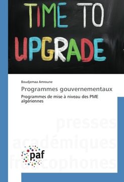 portada Programmes gouvernementaux: Programmes de mise à niveau des PME algériennes